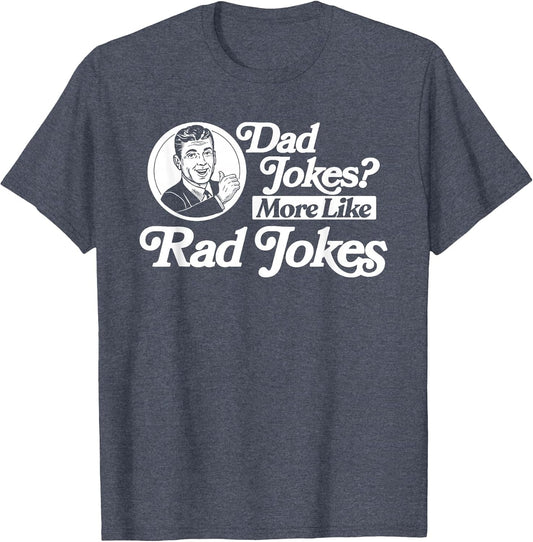 Dad Jokes More Like Rad Jokes! Funny Fathers Day Retro