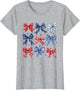4th of July Coquette Bow Ribbon Red White and Blue