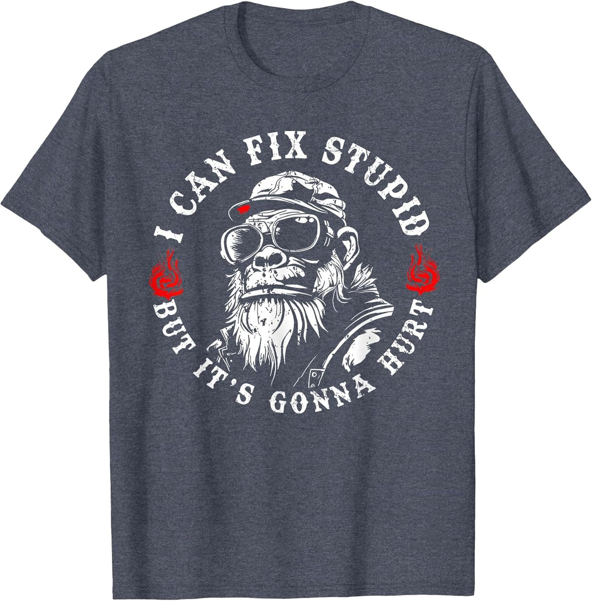 I Can Fix Stupid But It's Gonna Hurt Monkey Vintage Funny