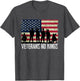 Veterans No Kings Shirt Vintage America Flag Veterans