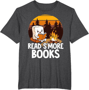 Read S'More Books Cute Campfire Reading Book Lovers
