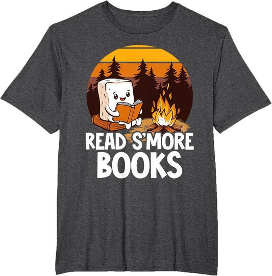 Read S'More Books Cute Campfire Reading Book Lovers