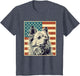 American Eskimo Vintage USA Flag Eskie Dog Lover 4th of July