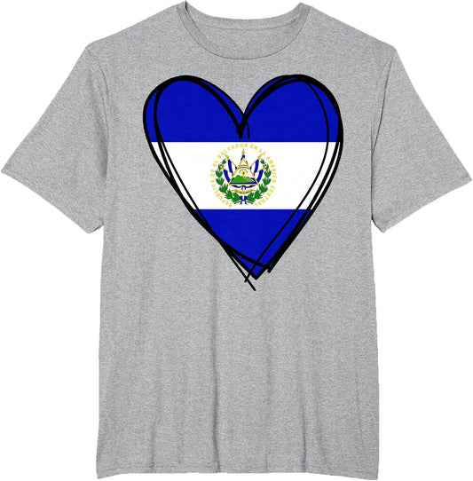 Proud Salvadoran Boy Girl Mommy Hello El Salvador Flag Heart