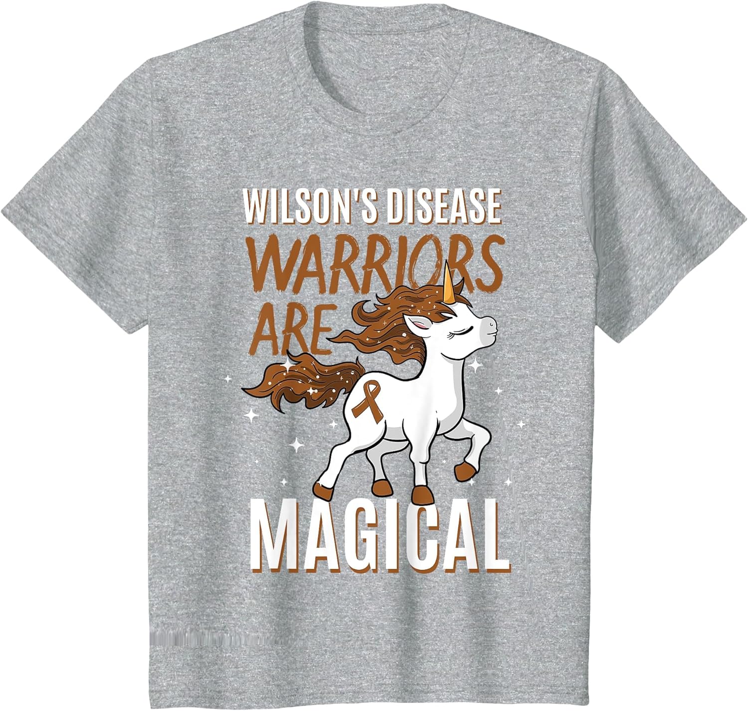 Wilson's Disease Warrior Awareness Ribbon Patient Unicorn