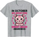 Breast Cancer Awareness Cat in October We Wear Pink