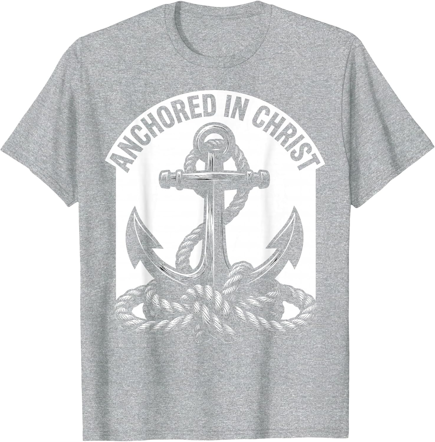 Anchored in Christ Christian Faith Design
