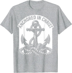 Anchored in Christ Christian Faith Design