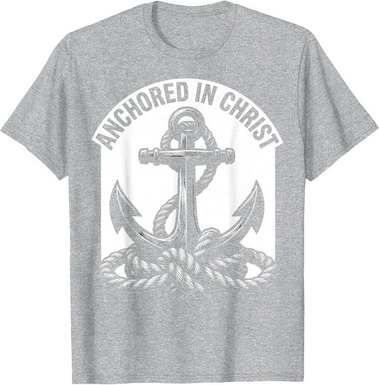 Anchored in Christ Christian Faith Design