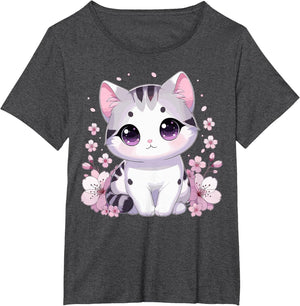 Cat Cherry Blossoms Cute Cat