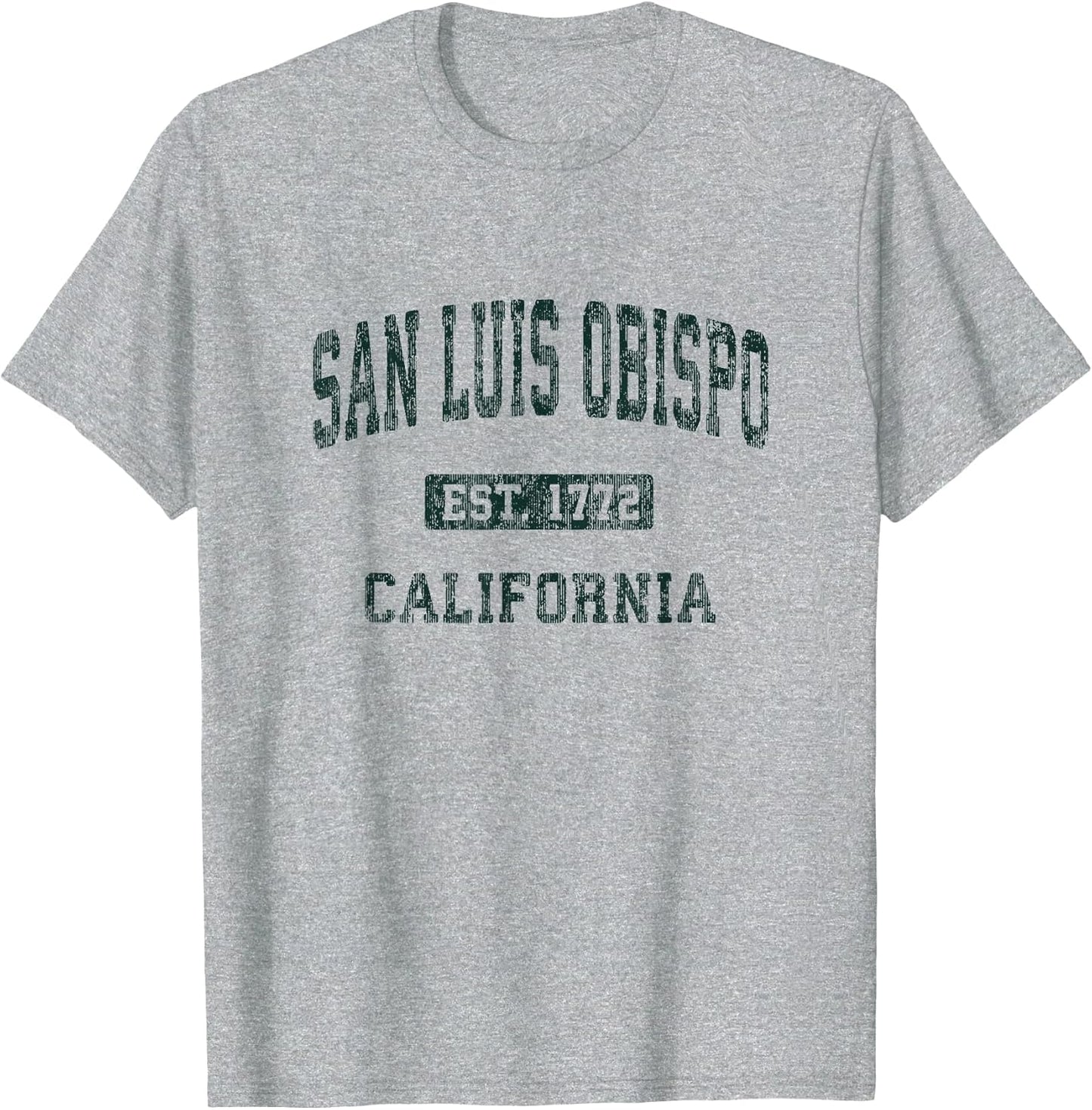 San Luis Obispo California CA Vintage Athletic Sports Design