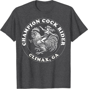 Champion Cock Rider Funny Cowgirl Rooster Bachelorette Fun