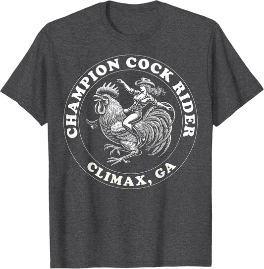 Champion Cock Rider Funny Cowgirl Rooster Bachelorette Fun