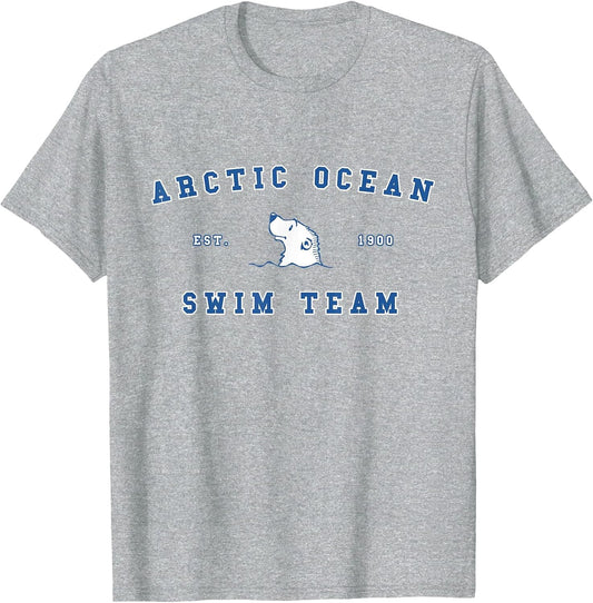 Arctic Ocean Swim Team Polar Bear Swimming Graphic