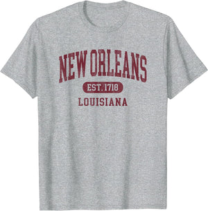 Retro New Orleans Est 1718 Vintage Throwback