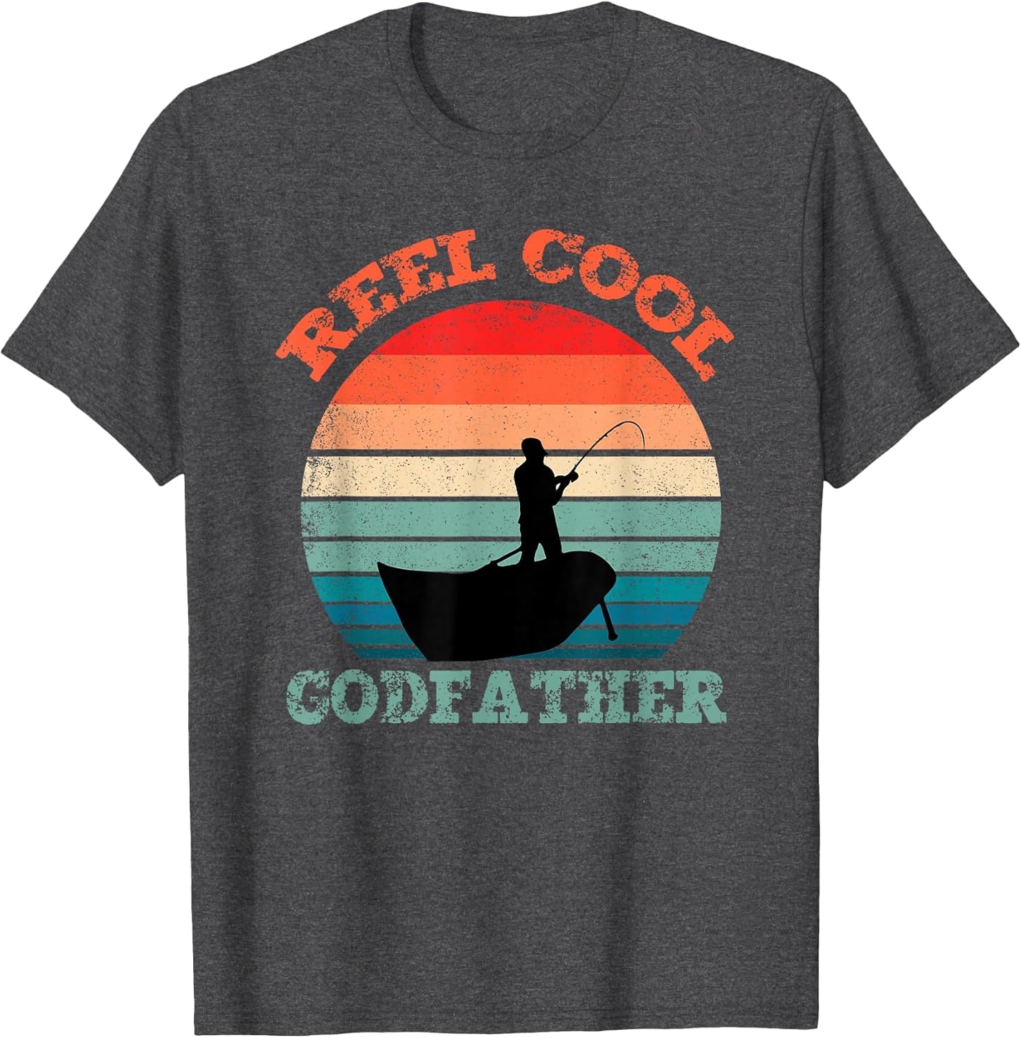 Reel Cool Godfather Fishing Funny Vintage Retro