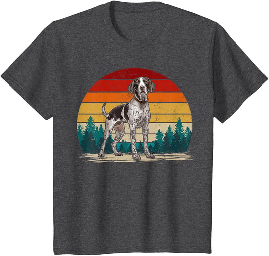 Vintage Style Distressed Retro English Pointer Dog