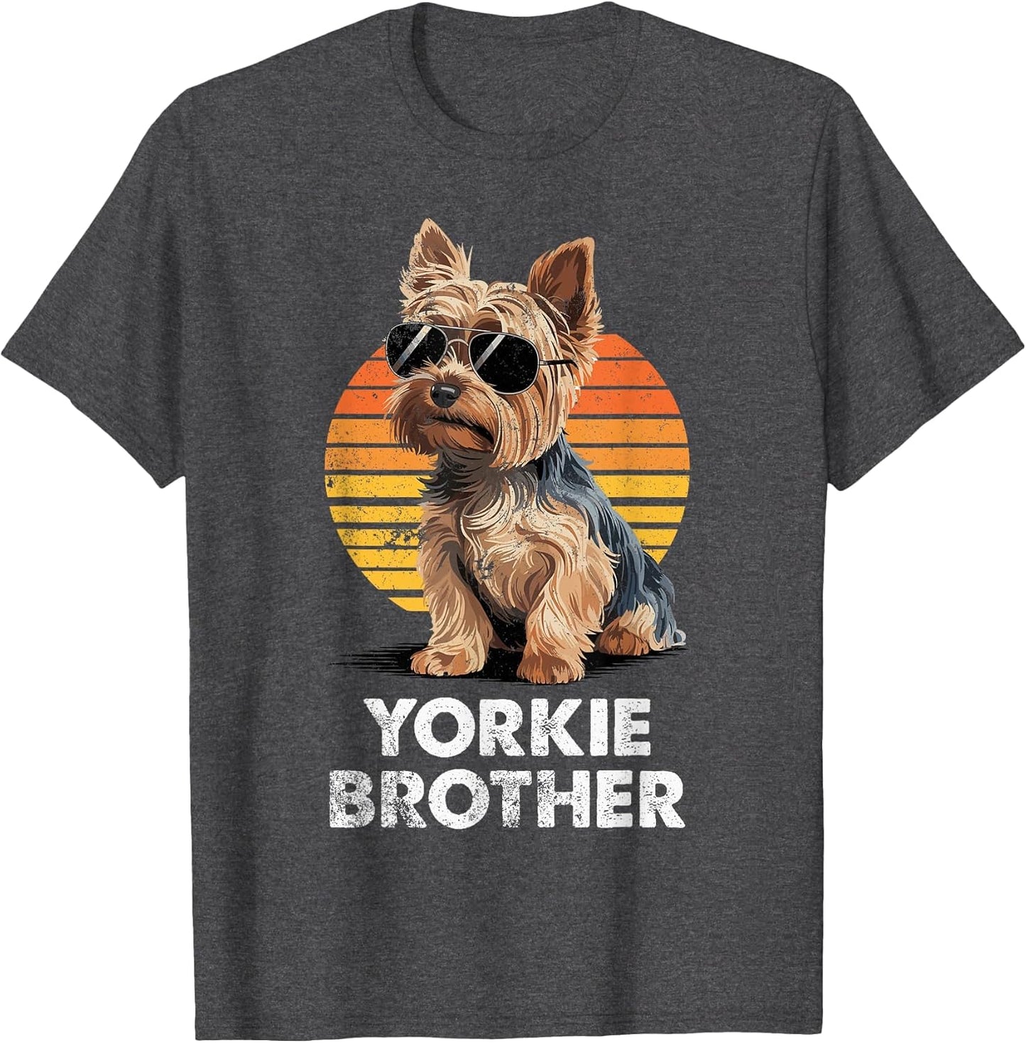 Cool Retro Yorkie Brother Funny Vintage Dog Owner