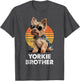 Cool Retro Yorkie Brother Funny Vintage Dog Owner