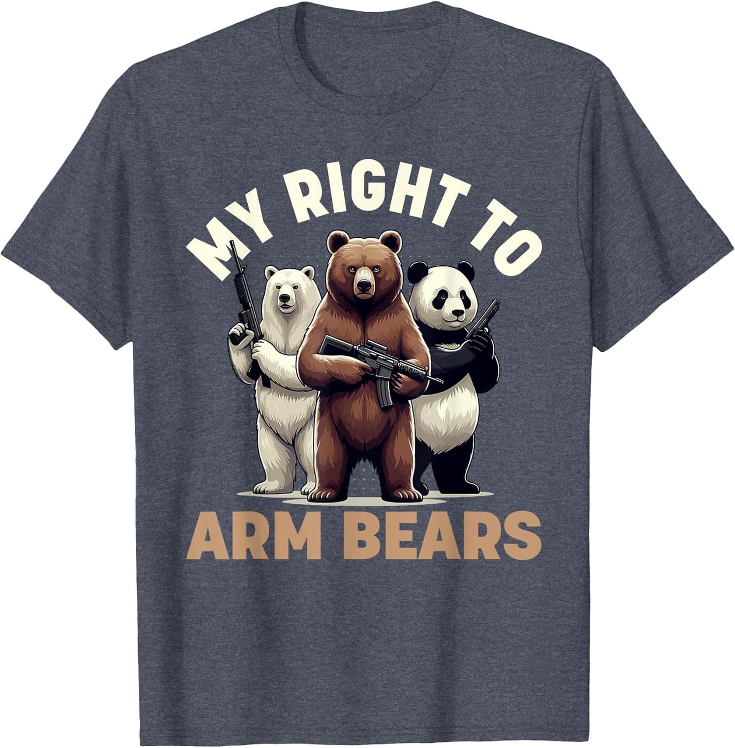 Funny Bear Shirt, My Right to Arm Bears Graphic Men