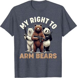 Funny Bear Shirt, My Right to Arm Bears Graphic Men