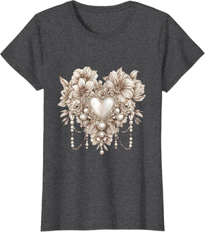 Blooming Love Pearls and Gemstone Jewel Artwork