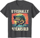 Ofishally 4 Years Old 2021 Fishing Fisherman 4th Birthday