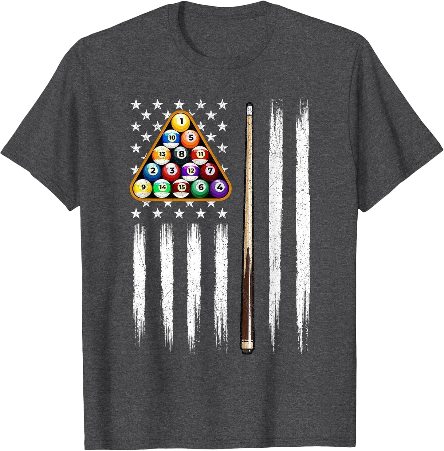 American Flag Billiard - 8 Ball Billiard Game Pool Player