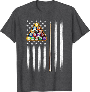 American Flag Billiard - 8 Ball Billiard Game Pool Player