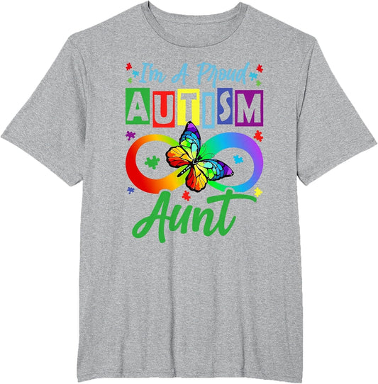 I m A Proud Autism Aunt Butterflies Autism Awareness