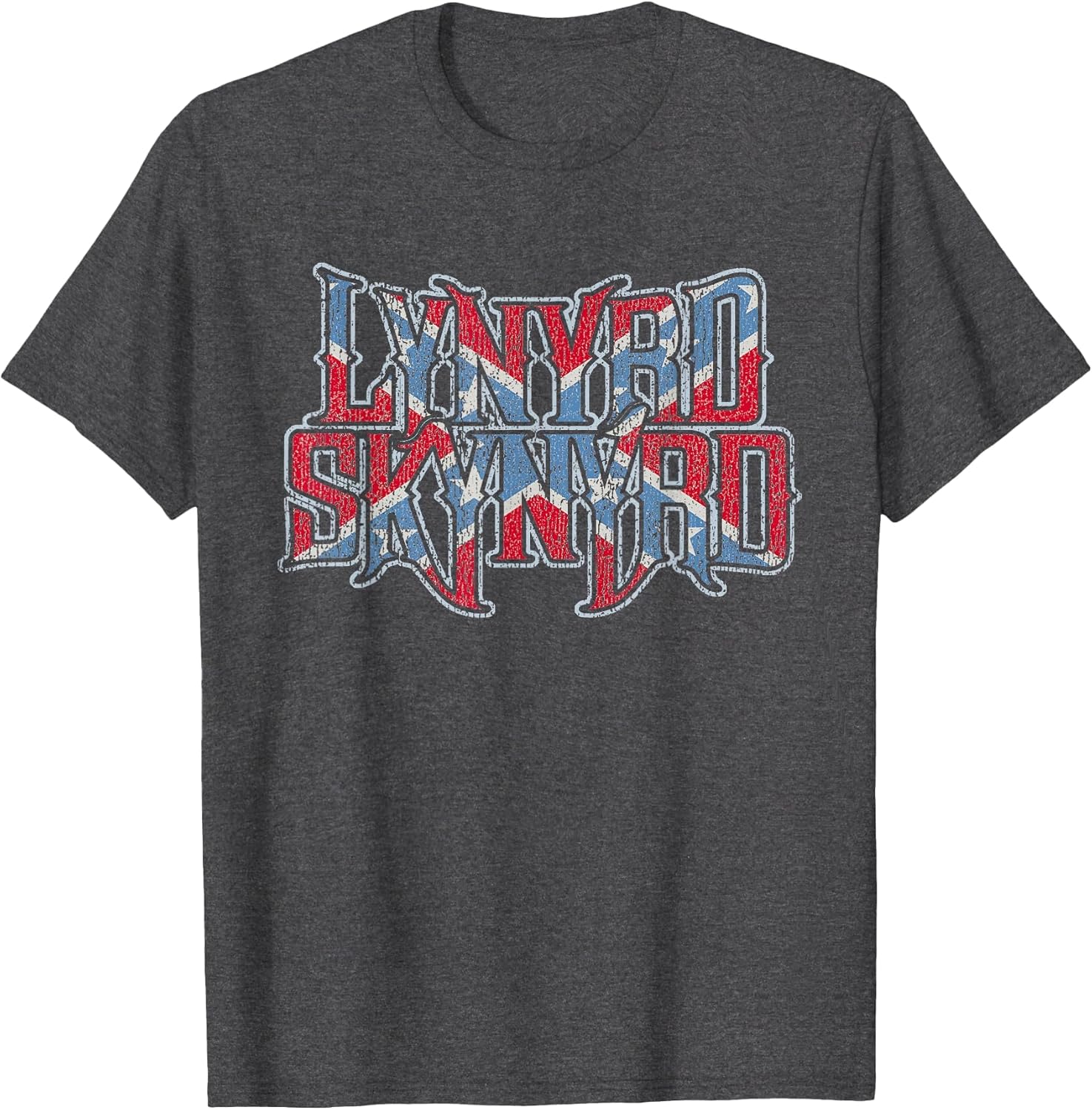 Lynyrd Skynyrd Vintage Logo Rock Biker US Flag Southern