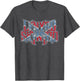 Lynyrd Skynyrd Vintage Logo Rock Biker US Flag Southern