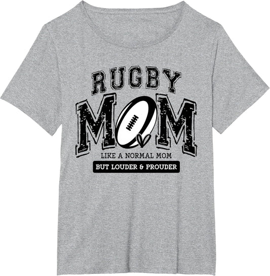 Loud Proud Rugby Mom Rugby Player Mama Family Funny Cute