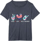 Peace Love West Virginia Flag Grown Souvenirs Women