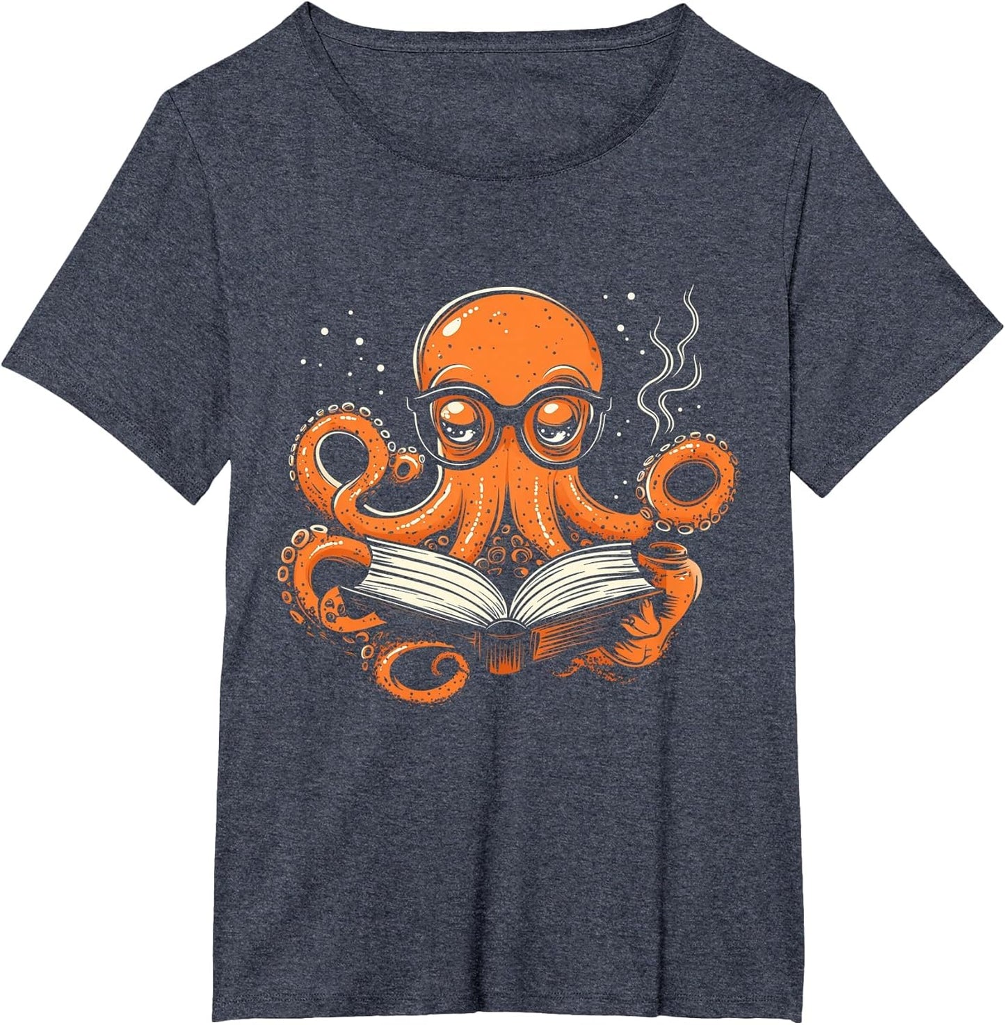 Octopus Reading Book Funny Book Lover Bookworm Nerd