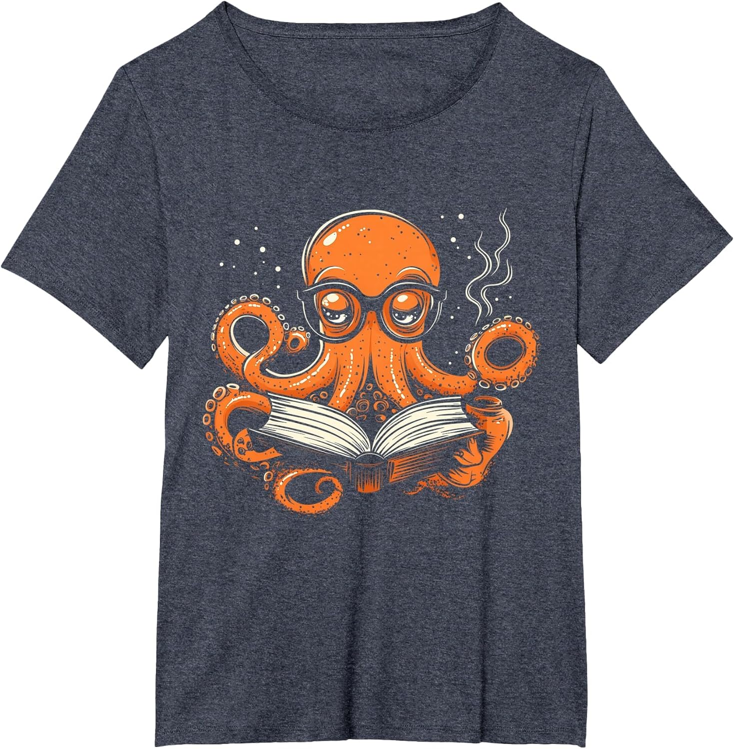 Octopus Reading Book Funny Book Lover Bookworm Nerd
