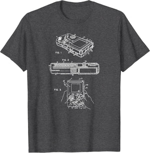Vintage Handheld Video Game Patent Shirt