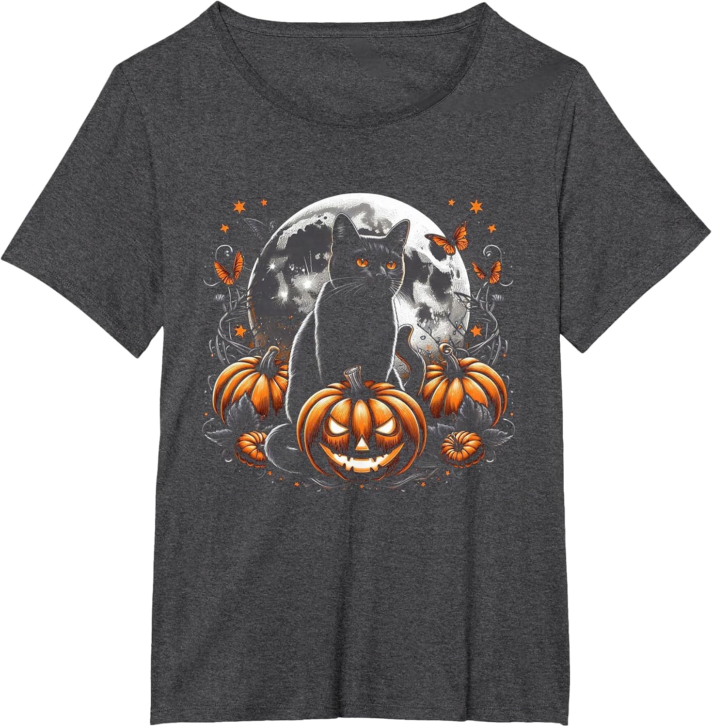 Black Cat and Moon Halloween Pumpkin Jack O Lantern Costume