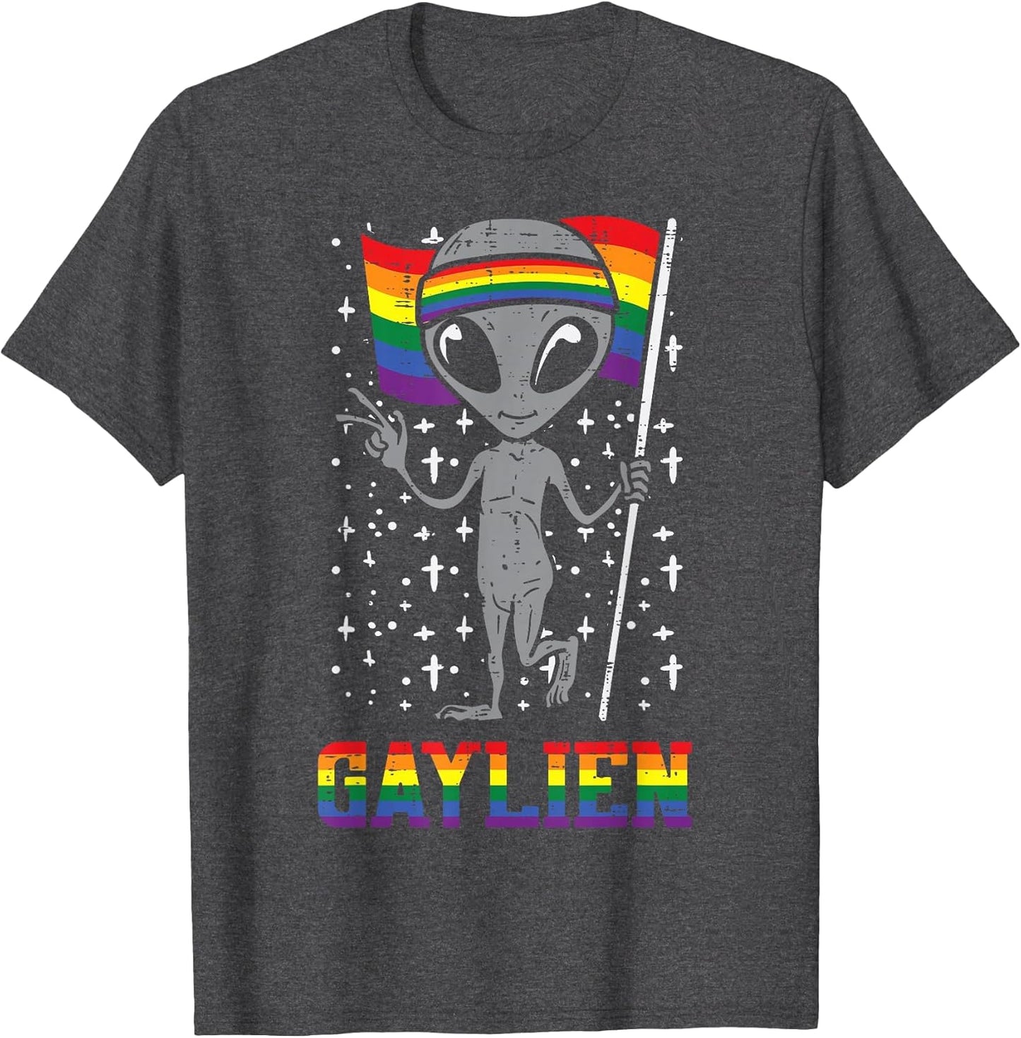 Gaylien Rainbow Flag Gay Alien Funny ET Space LGBTQ Pride
