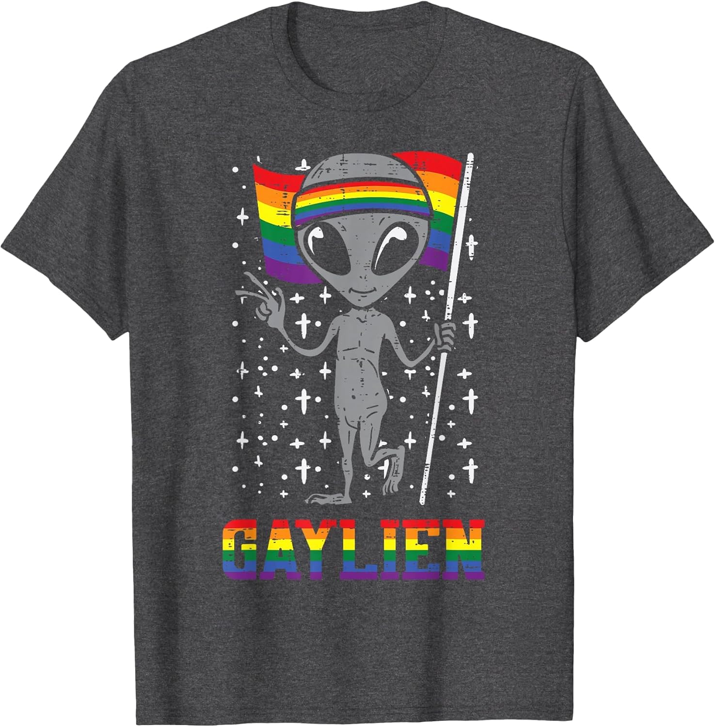 Gaylien Rainbow Flag Gay Alien Funny ET Space LGBTQ Pride