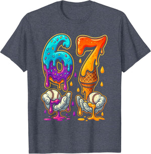 6 7 Six Seven Baseball Drip Gen Z Alpha Meme Slang Boys Kids