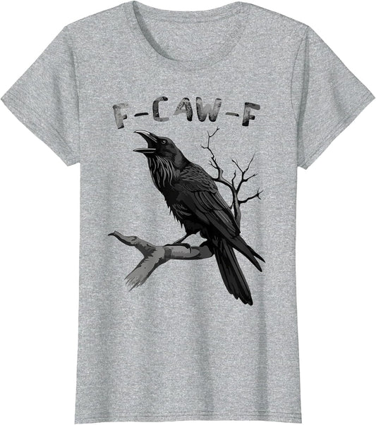 F-Caw-F Funny Black Raven Vintage Crow Sarcastic Humor