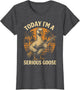 Today I'm A Serious Goose Lovers Funny Goose with Gun Meme