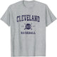Cleveland Vintage Baseball Throwback Retro Design