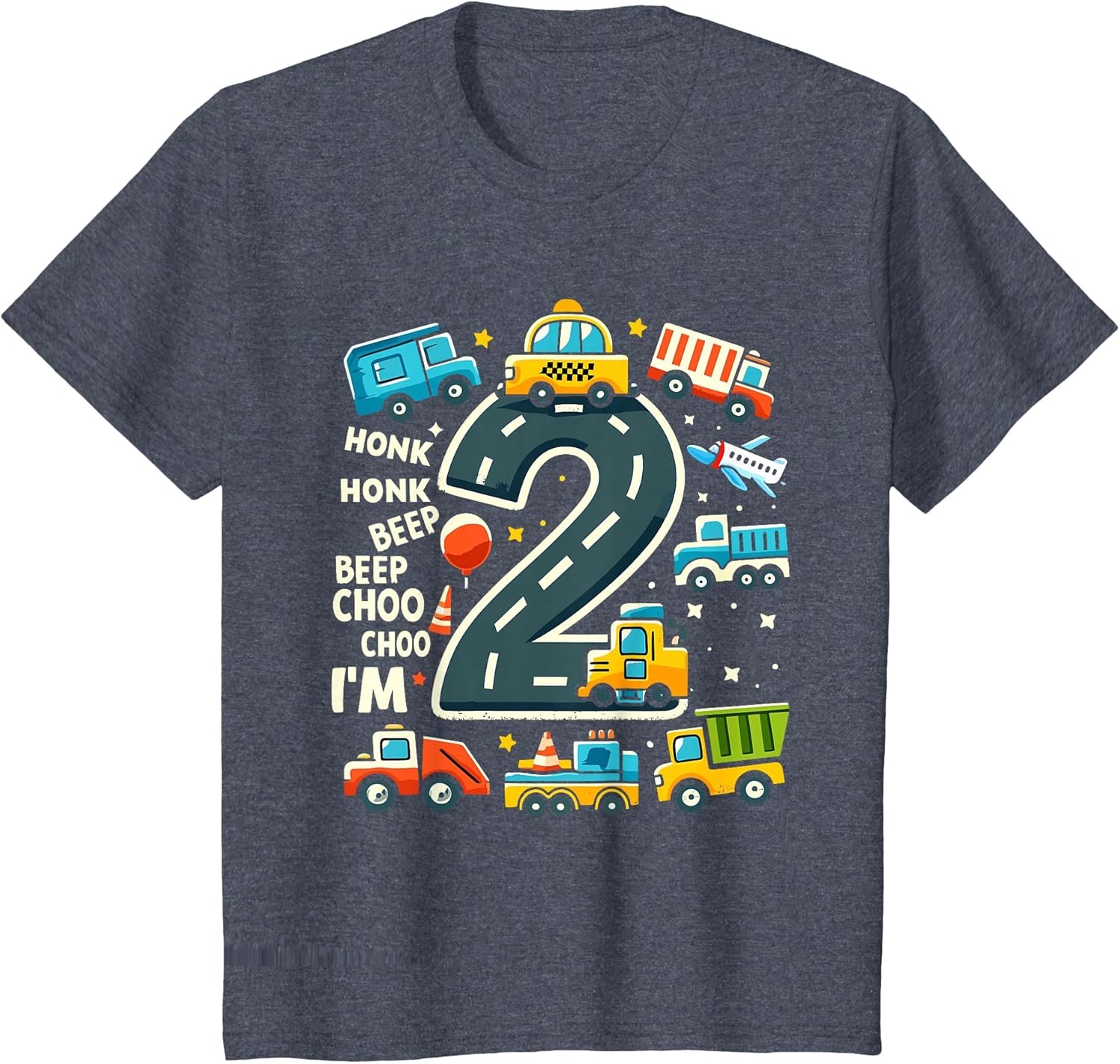 2 Year Old Transportation Birthday Boy 2nd Toddler Truck Car