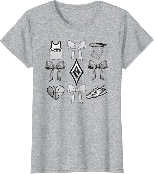 WNBA Las Vegas Aces Bow Grid