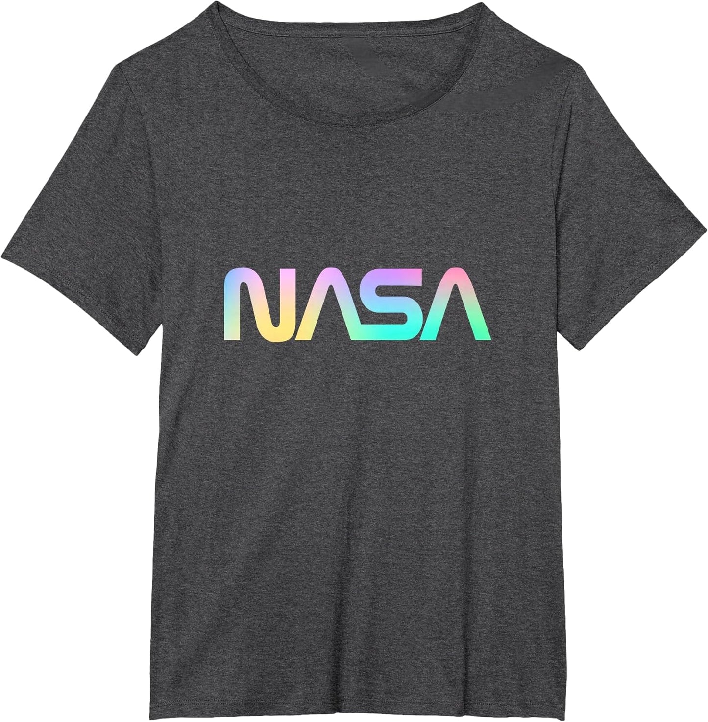80's Vintage NASA Worm Logo - Rainbow Gradient
