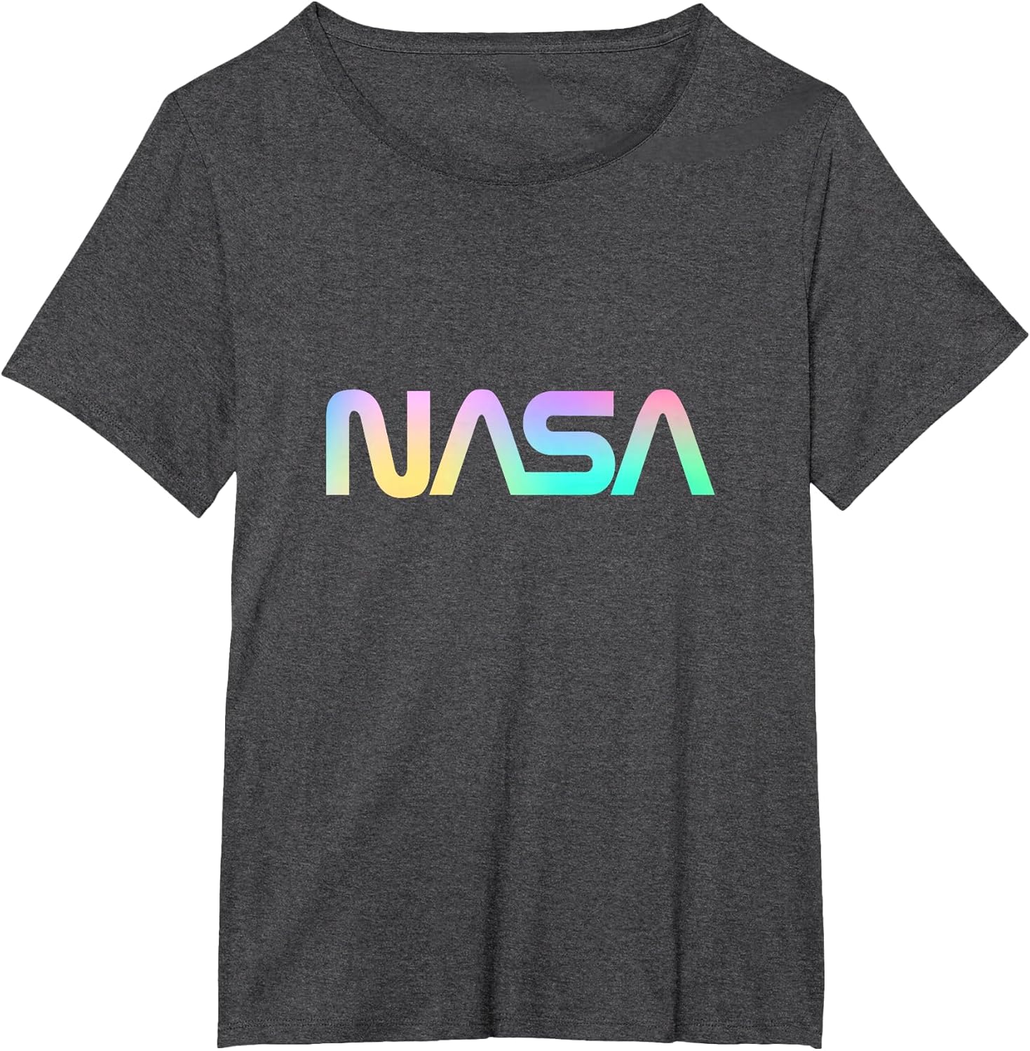 80's Vintage NASA Worm Logo - Rainbow Gradient