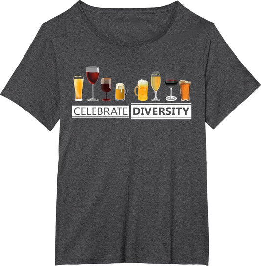 Celebrate Diversity Alcohol Wine Beer Booze Drinking