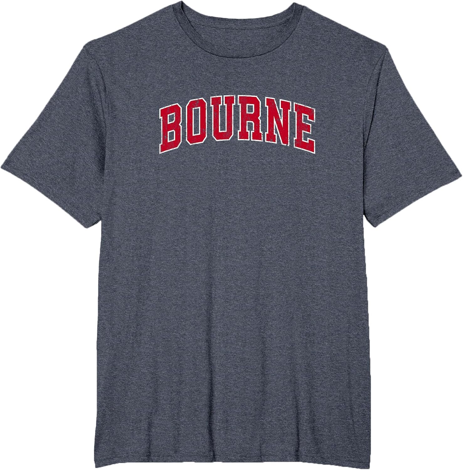 Bourne Massachusetts MA Vintage Sports Design Red Design